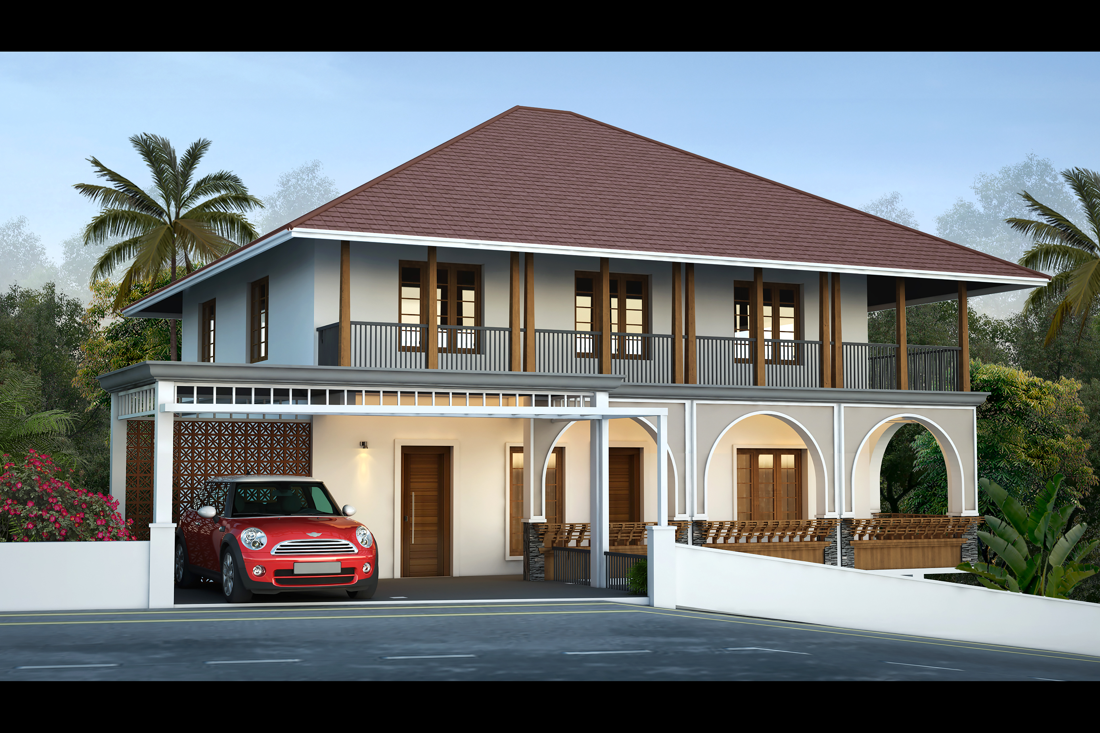 Modern architectural design showcasing Nirmanah's design consultancy expertise